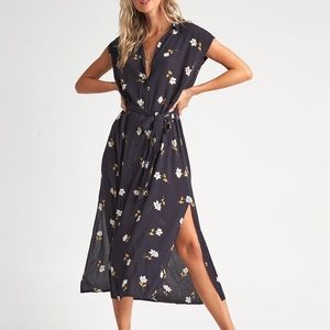 Billabong Little Flirt floral midi dress